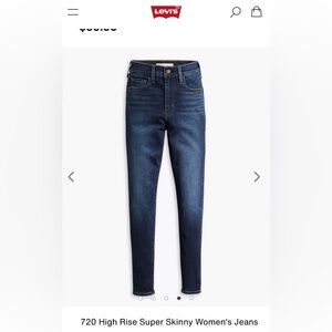 720 Levi’s High Rise Super Skinny Women's Jeans